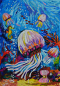 ‘Dance of the jellyfish’, Zlata Tataryn, 9 years old, (teacher N.V. Kolesnikova), Pidvolochysk