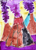 ‘Sea volcanoes’, Lev Valiiev, 6 years old, (teacher O.S. Abakumova), Pittsburgh, USA ‘Sea volcanoes’, Lev Valiiev, 6 years old, (teacher O.S. Abakumova), Pittsburgh, USA