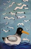 'Seagulls, seagulls, seagulls', Cherkashenko Dima, 10 years. Zorinsk