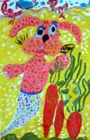 'To the sea for carrot', Akulova Ksenia, 5 years, Kramatorsk