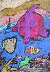 ‘Iridescent small fishes’, Kokorina Elizaveta, 8 years, (teacher Grushonavitskaya T.N.), Temirtau
