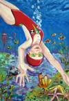 ‘Underwater world’, Tashimova Aysulu, 13 years, (teacher Shpilevaya N.M.), Temirtau ‘Underwater world’, Tashimova Aysulu, 13 years, (teacher Shpilevaya N.M.), Temirtau