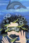 ‘Deep blue sea’, Popova Maria, 13 years, (teacher Reshetnyak G.N.), Artyomovsk