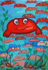 ‘Cheerful little crabs’, Dasha Marinokhina, 7 years, (teacher A.E.Yurtakova), Donetsk