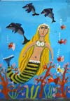 ‘Sea beauty’, Elena Babich, 8 years, (teacher N.N.Dolgushina), Kiev 