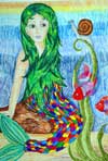 ‘Small mermaid’, Anastasia Putilovskaya, 10 years, (teacher E.V.Shulzhenko), Kiev 