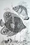 ‘Most beautiful fishes’, Alena Kostitsyna, 14 years, (teacher N.N.Mukhina), Krasnoufimsk