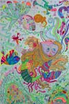 ‘Fantastic reef’, Maryanna Savchur, 8 years, (teacher O.I.Goral), Uzhgorod