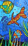 ‘Miracle-fishes’, Evgeniy Sergienko, 9 years, (teacher O.R.Osintseva), Yevpatoriya
