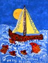 ‘Little boat’, Mikhail Miroshnichenko, 4 years, (teacher O.A.Lutkova), Alchevsk