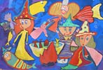 ‘Cheerful junket’, Kristina Shiritvas, 10 years, (teacher K.V.Ryabova-Shtaba), Donetsk