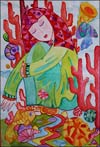 ‘Dreams about gold fish’, Olga Kozhurina, 12 years, (teacher M.Yu.Pkheida), Sinelnikovo