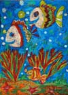 ‘Little fishes - small lamps’, Anna Pilgun, 6 years, (teacher O.P.Soldatenkova), Orenburg