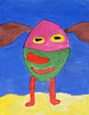 ‘I am traveler lonely, and ocean is deep’, Pavel Kolochkin, 9 years, (teacher E.P.Gorobets), Khartsyzsk