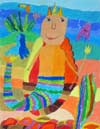 ‘Lord of underwater kingdom’, Konstantin Mishin, 8 years, (teacher A.V.Chukhareva), Krasnoufimsk