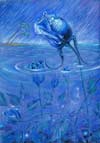 ‘Reefs of dark blue roses’, Ekaterina Adamenko, 13 years, (teacher N.K.Ovcharenko), Belovodsk