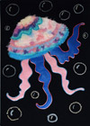 ‘Charming jellyfish’, Anna Kolesnikova, 12 years, (teacher A.N.Ermilova), Krasnodon