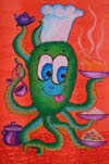 ‘Head cook octopus’, Elizaveta Murzenko, 9 years, (teacher A.N.Kimerina), Dobropolie 