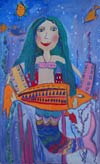 ‘Tsarevna of the sea’, Anastasia Krushkova, 8 years, (teacher Zh.I.Zheromskaya), Izmail