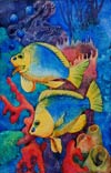 ‘African small fishes’, Yaroslav Zhigulin, 11 years, (teacher A.V.Sirazieva), Kazan (Tatarstan) 