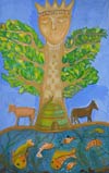 ‘Life tree’, Tatyana Lukina, 10 years, (teacher E.S.Alekseeva), Vilyuysk (Yakutia) 