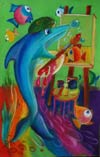 ‘Colourful paints of inspiration’, Christina Berezhna, 10 years, (teacher A.Ryazanova), Krivoy Rog