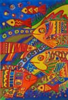 ‘Fantastic fishes’, Marina Skibitskaya, 15 years, (teacher E.I.Kruchinina), Nikolaev