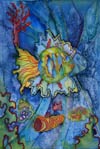 ‘Underwater workshop’, Tatyana Novosyolova, 14 years, (teacher I.F.Volkova), Leninsk-Kuznetskiy