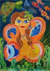 ‘In sea embraces’, Anastasia Orlova, 14 years, (teacher I.F.Volkova), Leninsk-Kuznetskiy 