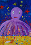‘Octopus giant’, Diana Komogortseva, 9 years, (teacher Zh.Kibireva), Chita