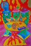 ‘Sea siesta’, Vera Bondareva, 11 years, (teacher N.V.Guslyartseva), Gomel (Belarus)