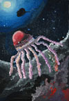‘Wizardry of sea depths’, Alexandra Zhuga, 10 years, (teacher I.A.Goncharuk), Chuguev
