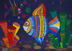 ‘Aquarium fishes’, Anastasia Kozlova, 13 years, (teacher O.A.Guzheleva), Leninsk-Kuznetskiy