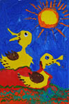 ‘Ducks’, Valeria Balaba, 4 years, (teacher O.A.Lutkova), Alchevsk