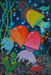 ‘Cheerful jellyfishes’, Viktoriya Borshchenko, 13 years, (teacher A.G. Ivanova), Kirovograd 