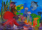 ‘Octopus’, Aleksandra Mlyshenko, 11 years, (teacher M.N.Terekhova), Simferopol