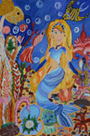 'Little Mermaid', Sofia Boyko, 10 years, (teacher M. V. Pelekh), Izyum