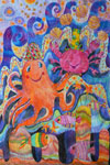 ‘Underwater acrobats’, Alina Kuzina, 9 years, (teacher E.V.Nedavnyaya), Izyum