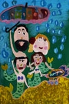 ‘Dad, mom, me – mermaid family’, Alisa Stamova, 7 years, (teacher N.V.Markina), Kiev