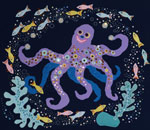 ‘Merry octopus’, Bogdana Mikhaylishina, 11 years, (teacher A.I.Kuznetsova), Kirovograd
