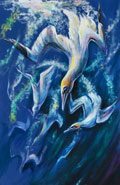 ‘Birds of the sea’, Ekaterina Chernichenko, 15 years, (teacher E. I. Belous), Krivoy Rog