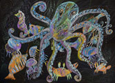 ‘Dance with octopus’, Kira Mertseva, 9 years, (teacher L.V. Pavlovets), Dnepr