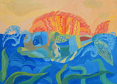 ‘Magic fish’, Sofya Muravyeva, 11 years, (teacher A.A. Zubova), Tsementnyy