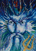 ‘God of the sea Poseidon’, Bogdana Bevz, 12 years, (teacher E.N. Botsyan). Gorodok