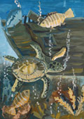 ‘Inhabitants of a seabed’, Anastasiya Noskova, 13 years, (teacher S.P. Petrova), Lobva