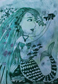 ‘Mermaid’, Mariya Odintsova, 9 years, (teacher E.Yu.Shishkina), Lobva