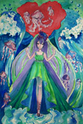 ‘Lady of jellyfish’, Anastasiya Polovinko, 11 years, (teacher N.K.Ovcharenko), Belovodsk