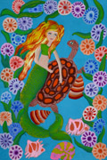 ‘Turtle and mermaid’, Anastasiya Rogovenko, 11 years, (teacher V.V. Karpenko), Tokari
