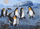 ‘Replenishment in the penguin family’, Ulyana Varlamova, 7 years, (teacher S.P. Petrova), Lobva