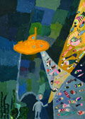 ‘Underwater world’, Andrey Kolodnyy, 9 years, (teacher E.N. Zinchenko), Izyum